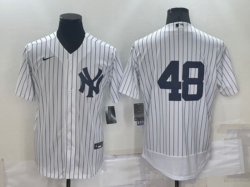 Men New York Yankees #48 No Name White Elite 2022 Nike MLB Jersey